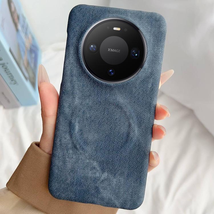 For Huawei Mate 80 Pro Denim MagSafe Magnetic PC + PU Phone Case