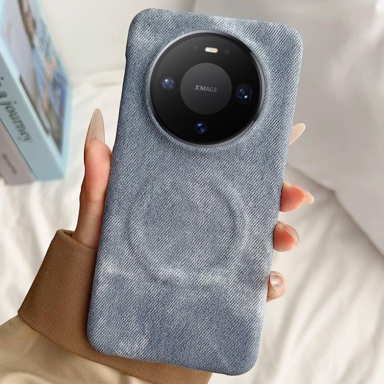 For Huawei Mate 80 Pro Denim MagSafe Magnetic PC + PU Phone Case