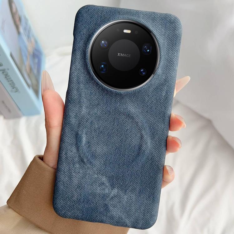 For Huawei Mate 80 Pro Max Denim MagSafe Magnetic PC + PU Phone Case