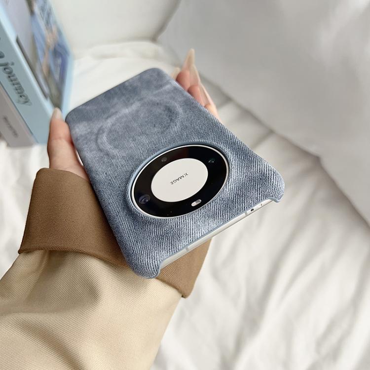 For Huawei Mate 80 Pro Max Denim MagSafe Magnetic PC + PU Phone Case