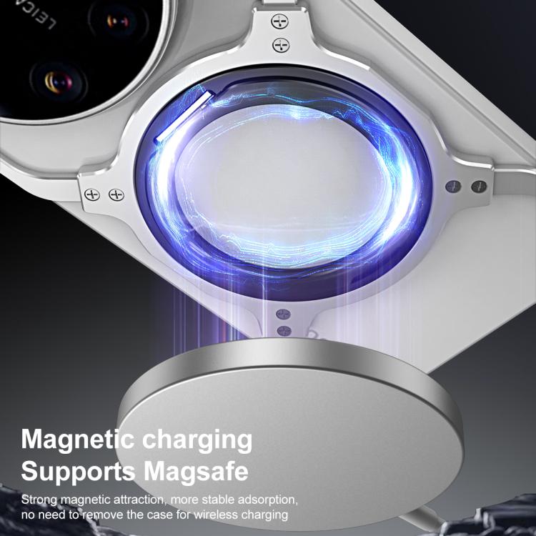 For Xiaomi 17 Ultra Mechanical Arm Borderless MagSafe Holder Metal Phone Case
