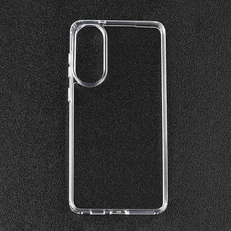 For Samsung Galaxy S25 Edge 5G Crystal TPU + PC Airbag Shockproof Phone Case - Transparent