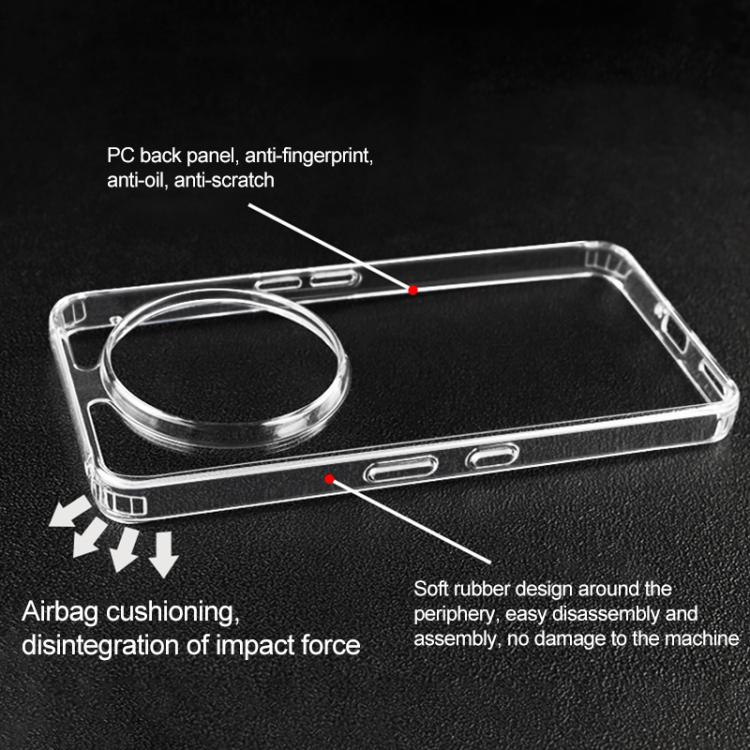 For Nothing Phone 3a Pro Crystal TPU + PC Airbag Shockproof Phone Case - Transparent
