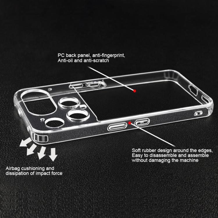 For Nothing Phone 3 Crystal TPU + PC Airbag Shockproof Phone Case - Transparent