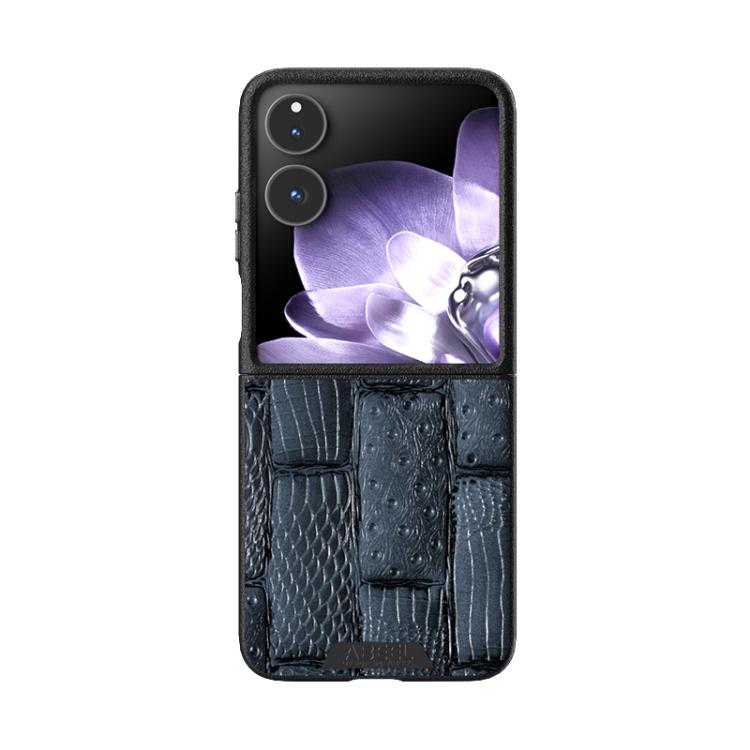For Xiaomi Mix Flip ABEEL Beast Pattern 6D Micro-Embossed MagSafe Genuine Leather Phone Case