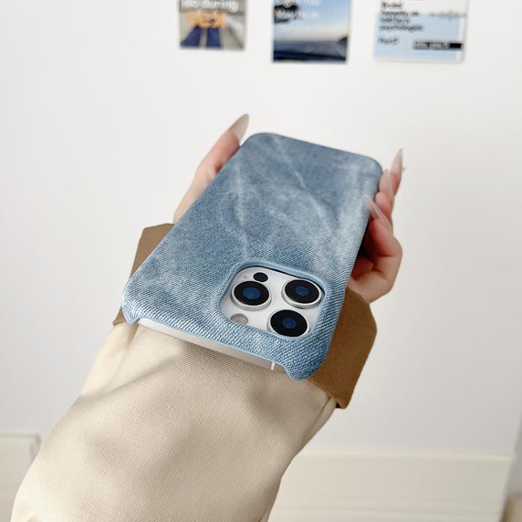 For iPhone 17 Denim MagSafe Magnetic PC + PU Phone Case