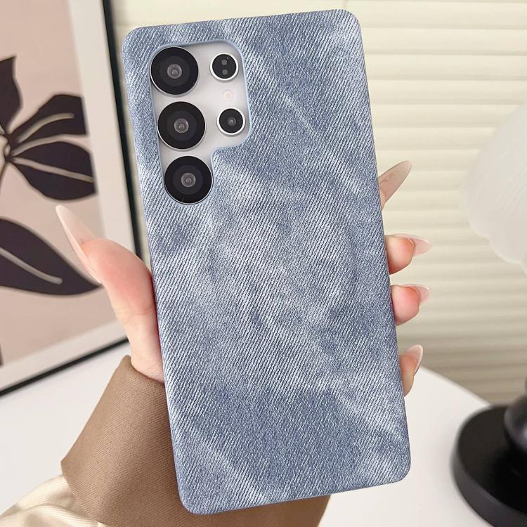 For Samsung Galaxy S25 Ultra 5G Denim MagSafe Magnetic PC + PU Phone Case