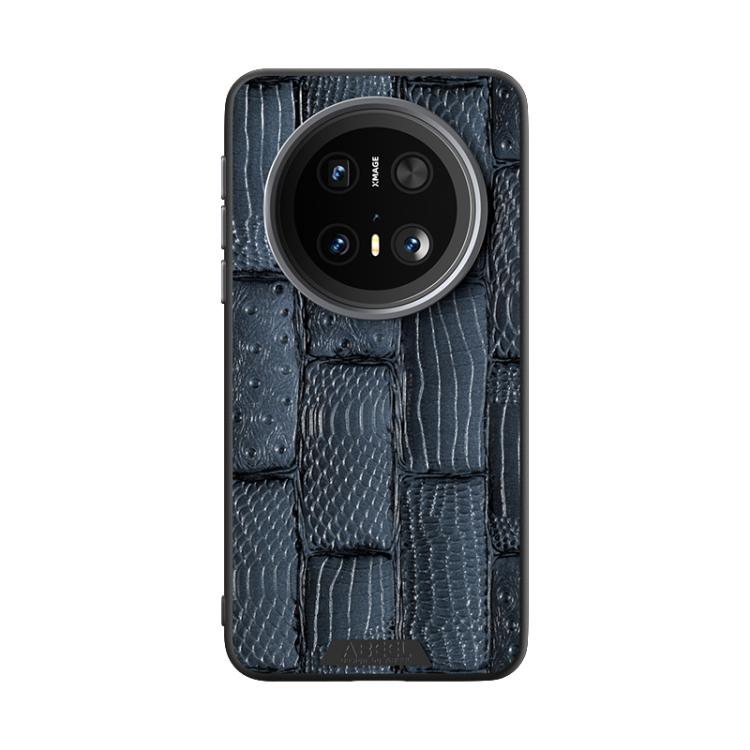 For Huawei Mate 70 ABEEL Beast Pattern 6D Micro-Embossed MagSafe Genuine Leather Phone Case