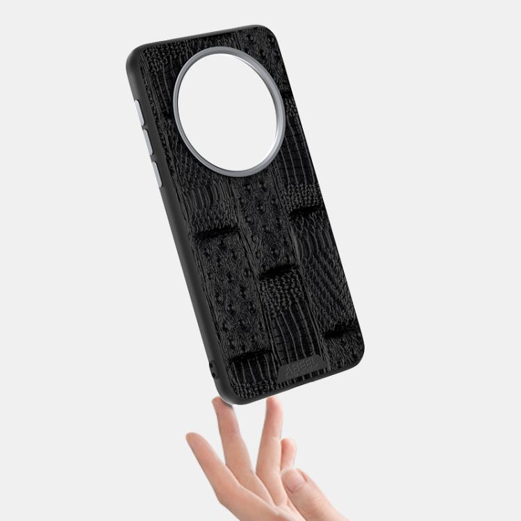 For Huawei Mate 70 ABEEL Beast Pattern 6D Micro-Embossed MagSafe Genuine Leather Phone Case