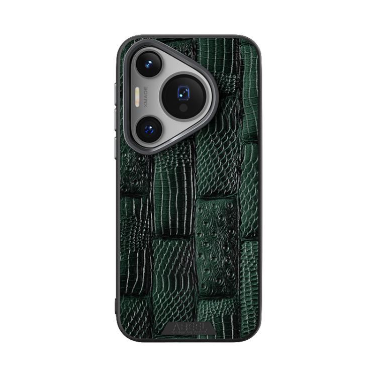 For Huawei Pura 70 Pro / 70 Pro+ ABEEL Beast Pattern 6D Micro-Embossed MagSafe Genuine Leather Phone Case