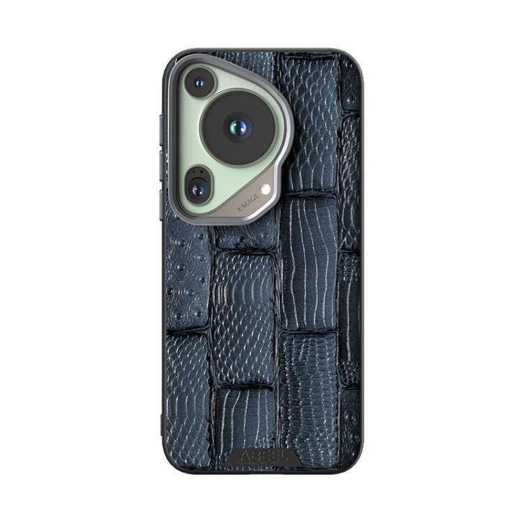 For Huawei Pura 70 Ultra ABEEL Beast Pattern 6D Micro-Embossed MagSafe Genuine Leather Phone Case