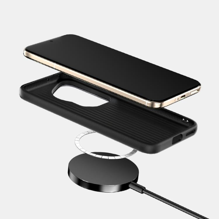 For Huawei Pura 70 ABEEL Beast Pattern 6D Micro-Embossed MagSafe Genuine Leather Phone Case