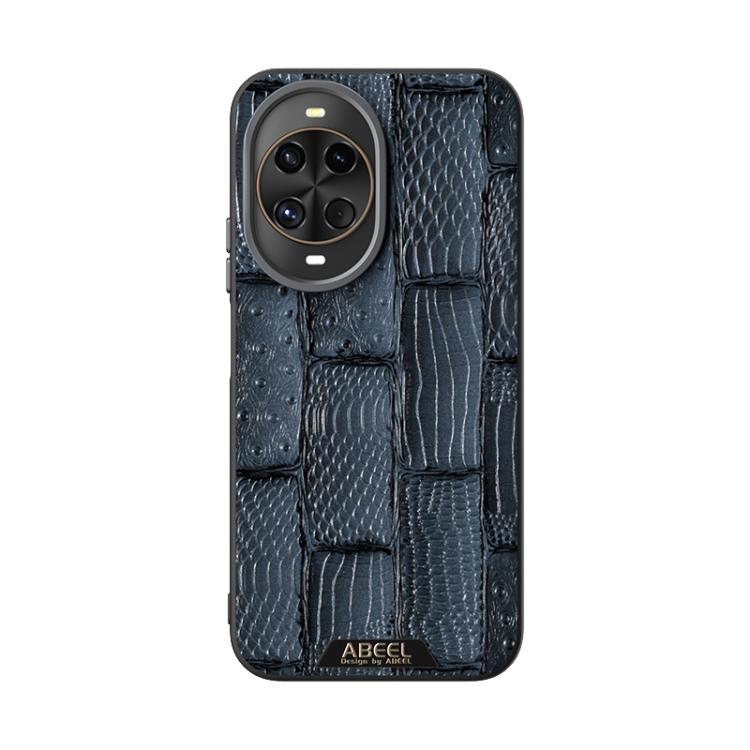 For Huawei nova 14 ABEEL Beast Pattern 6D Micro-Embossed MagSafe Genuine Leather Phone Case