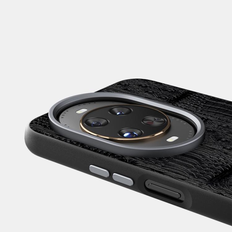 For Huawei nova 14 Ultra ABEEL Beast Pattern 6D Micro-Embossed MagSafe Genuine Leather Phone Case