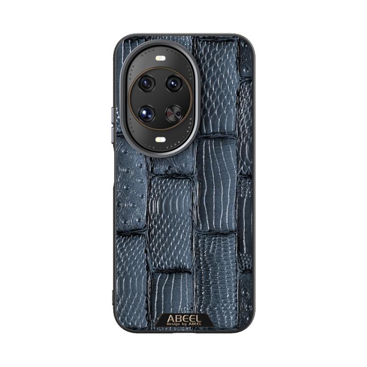 For Huawei nova 14 Ultra ABEEL Beast Pattern 6D Micro-Embossed MagSafe Genuine Leather Phone Case