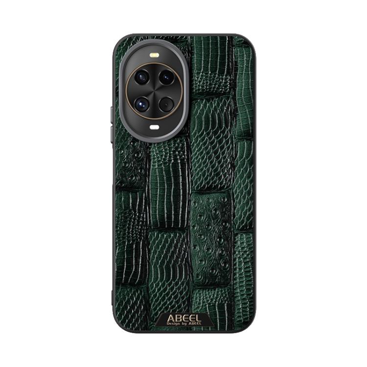 For Huawei nova 14 Pro ABEEL Beast Pattern 6D Micro-Embossed MagSafe Genuine Leather Phone Case