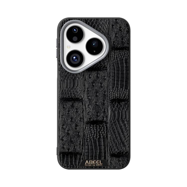 For Huawei Pura 80 5G ABEEL Beast Pattern 6D Micro-Embossed MagSafe Genuine Leather Phone Case