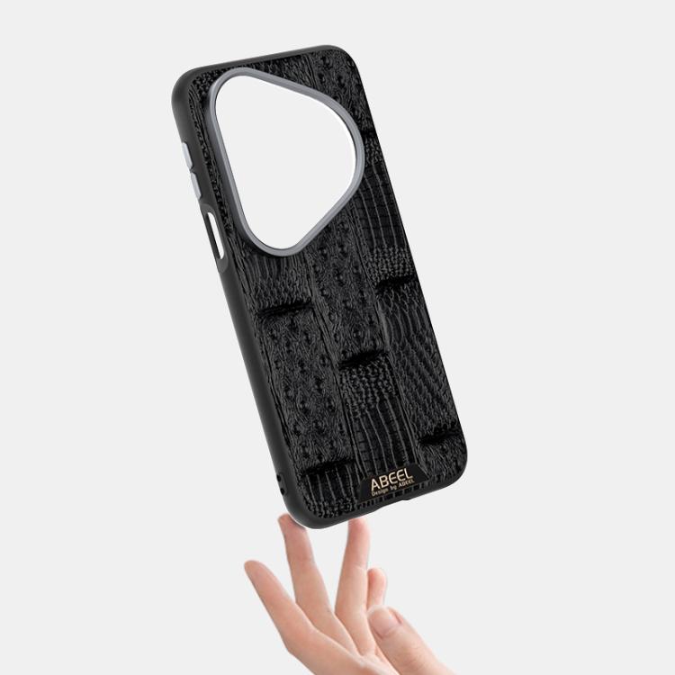 For Huawei Pura 80 5G ABEEL Beast Pattern 6D Micro-Embossed MagSafe Genuine Leather Phone Case