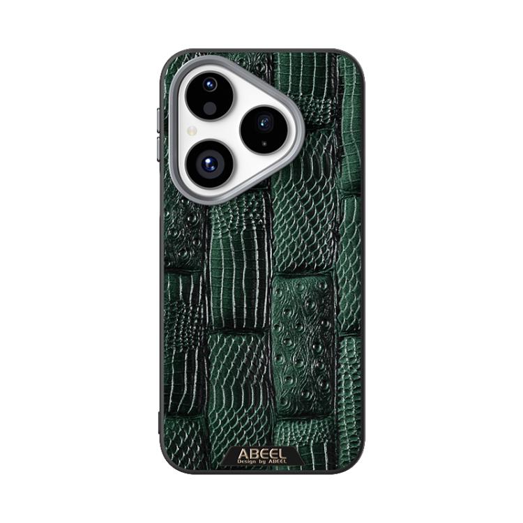 For Huawei Pura 80 5G ABEEL Beast Pattern 6D Micro-Embossed MagSafe Genuine Leather Phone Case