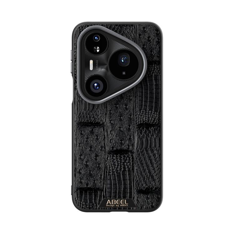 For Huawei Pura 80 Pro 5G / 80 Pro+ 5G ABEEL Beast Pattern 6D Micro-Embossed MagSafe Genuine Leather Phone Case