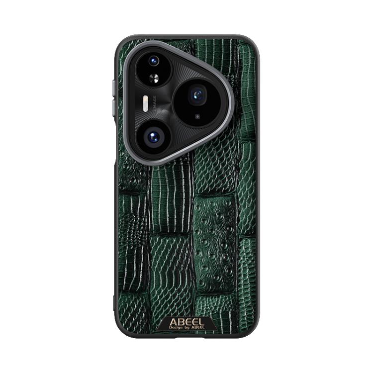 For Huawei Pura 80 Pro 5G / 80 Pro+ 5G ABEEL Beast Pattern 6D Micro-Embossed MagSafe Genuine Leather Phone Case