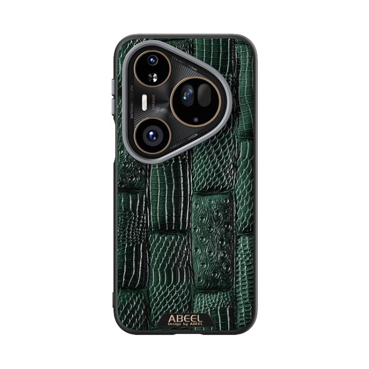 For Huawei Pura 80 Ultra 5G ABEEL Beast Pattern 6D Micro-Embossed MagSafe Genuine Leather Phone Case
