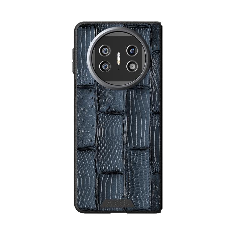 For Huawei Mate X5 ABEEL Beast Pattern 6D Micro-Embossed MagSafe Genuine Leather Phone Case