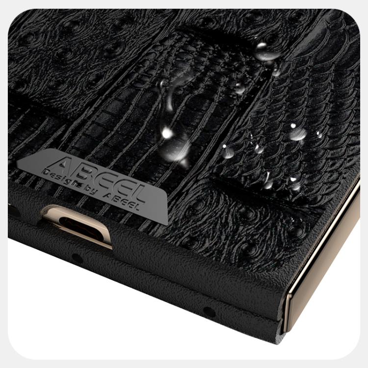 For Huawei Mate X5 ABEEL Beast Pattern 6D Micro-Embossed MagSafe Genuine Leather Phone Case