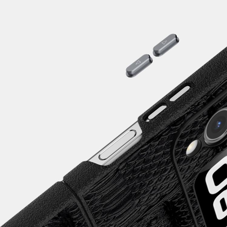 For Huawei nova Flip ABEEL Beast Pattern 6D Micro-Embossed MagSafe Genuine Leather Phone Case