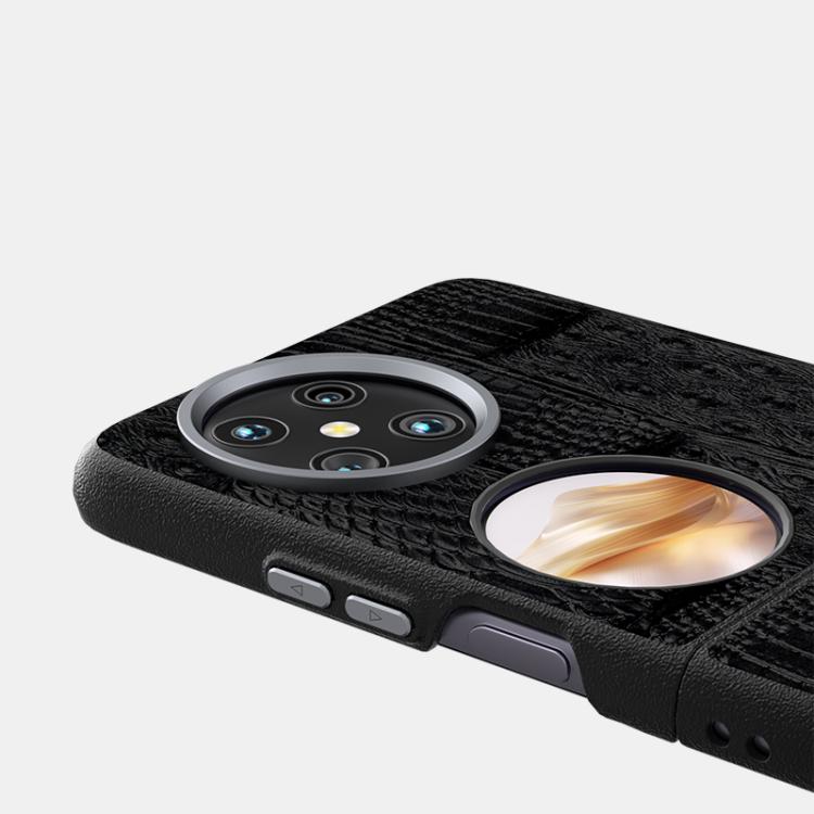 For Huawei Pocket 2 ABEEL Beast Pattern 6D Micro-Embossed MagSafe Genuine Leather Phone Case