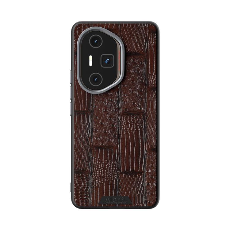 For Honor 300 Ultra ABEEL Beast Pattern 6D Micro-Embossed MagSafe Genuine Leather Phone Case
