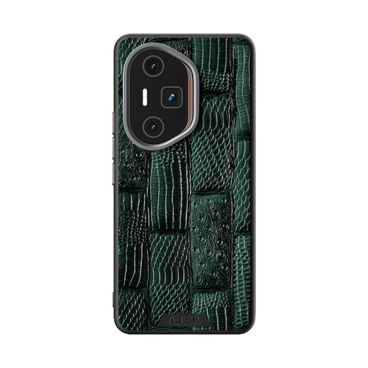 For Honor 300 Ultra ABEEL Beast Pattern 6D Micro-Embossed MagSafe Genuine Leather Phone Case