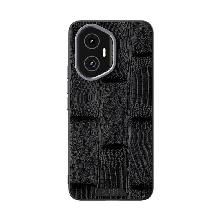 For Honor 300 ABEEL Beast Pattern 6D Micro-Embossed MagSafe Genuine Leather Phone Case