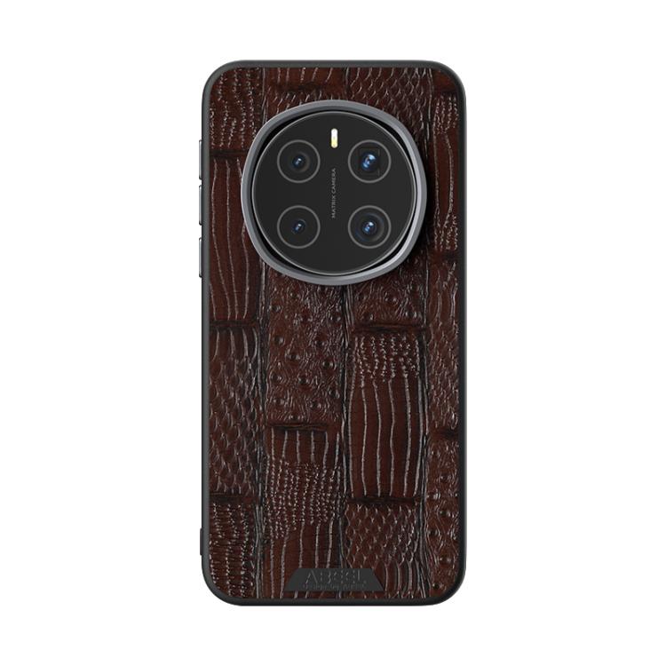 For Honor Magic7 Pro ABEEL Beast Pattern 6D Micro-Embossed MagSafe Genuine Leather Phone Case