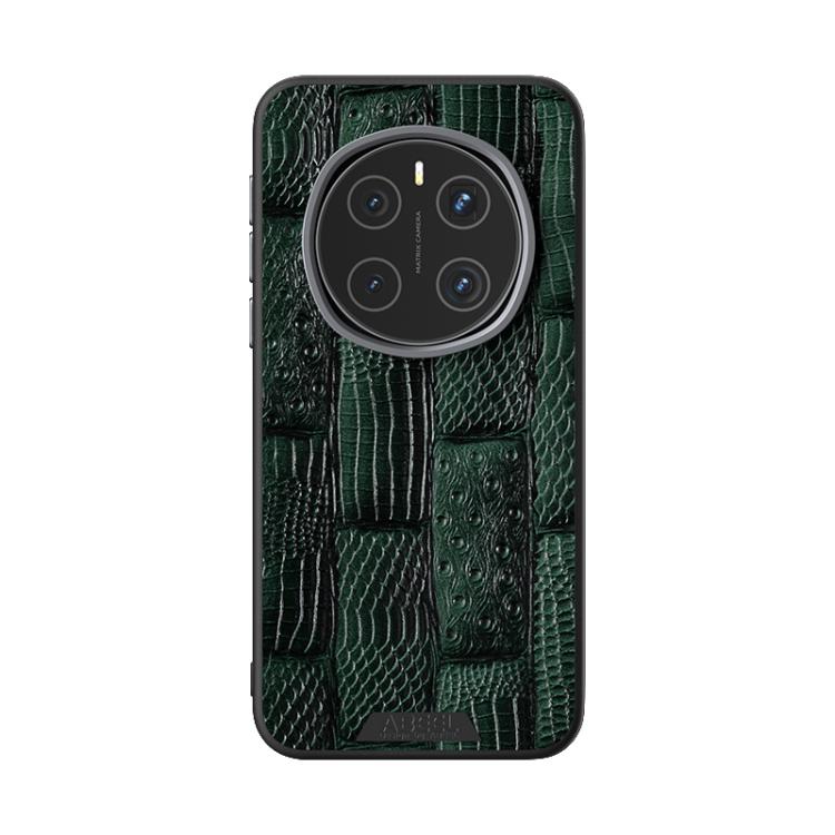 For Honor Magic7 Pro ABEEL Beast Pattern 6D Micro-Embossed MagSafe Genuine Leather Phone Case