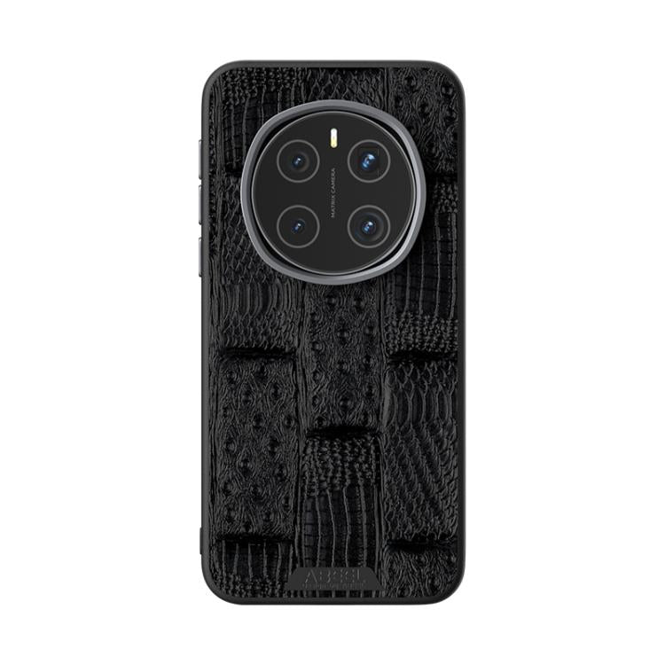 For Honor Magic7 ABEEL Beast Pattern 6D Micro-Embossed MagSafe Genuine Leather Phone Case