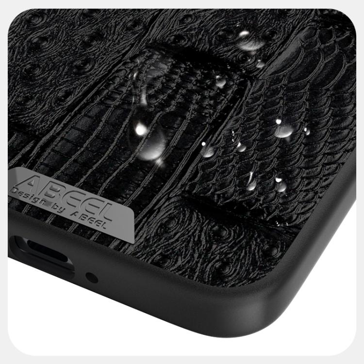 For Honor Magic7 ABEEL Beast Pattern 6D Micro-Embossed MagSafe Genuine Leather Phone Case