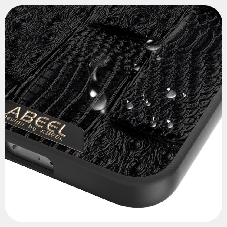 For Honor X70 5G ABEEL Beast Pattern 6D Micro-Embossed MagSafe Genuine Leather Phone Case