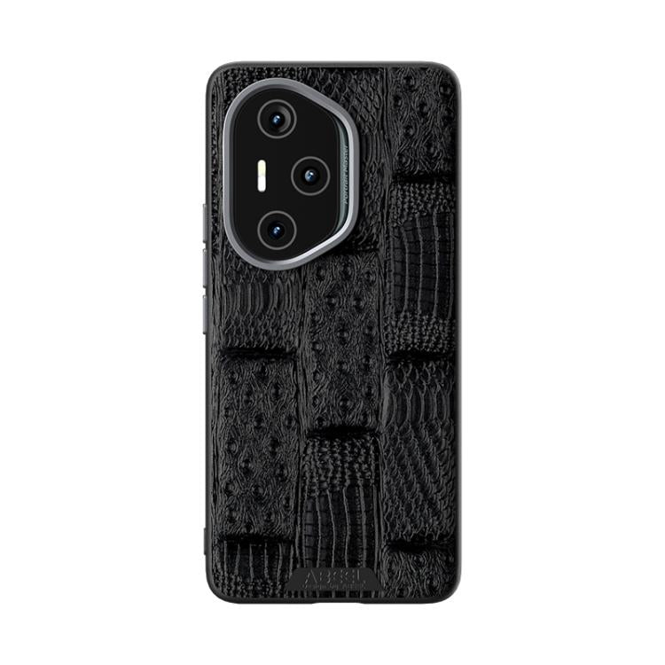 For Honor 300 Pro ABEEL Beast Pattern 6D Micro-Embossed Genuine Leather Phone Case