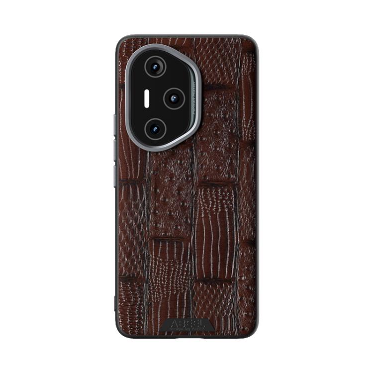 For Honor 300 Pro ABEEL Beast Pattern 6D Micro-Embossed Genuine Leather Phone Case