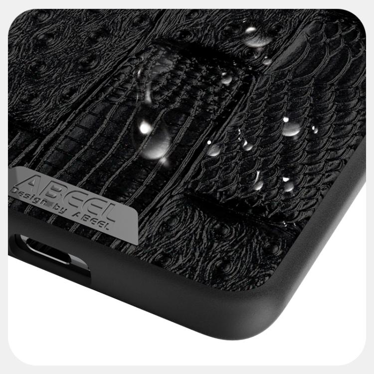 For Honor 300 Pro ABEEL Beast Pattern 6D Micro-Embossed Genuine Leather Phone Case