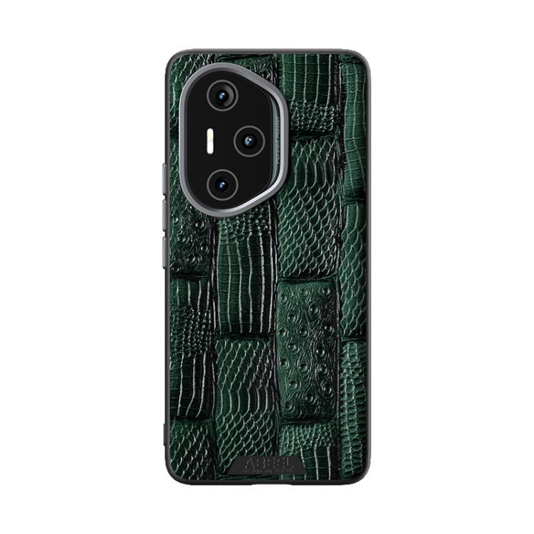 For Honor 300 Pro ABEEL Beast Pattern 6D Micro-Embossed Genuine Leather Phone Case