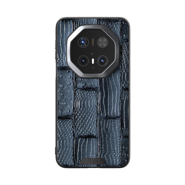 For Huawei Mate 70 RS Ultimate ABEEL Beast Pattern 6D Micro-Embossed Genuine Leather Phone Case
