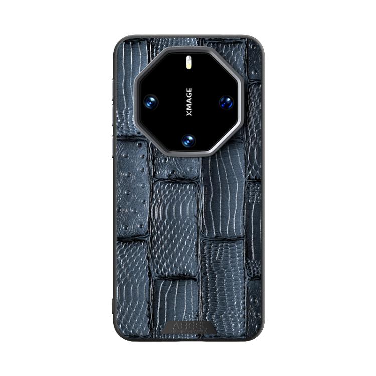 For Huawei Mate 60 RS Ultimate ABEEL Beast Pattern 6D Micro-Embossed Genuine Leather Phone Case