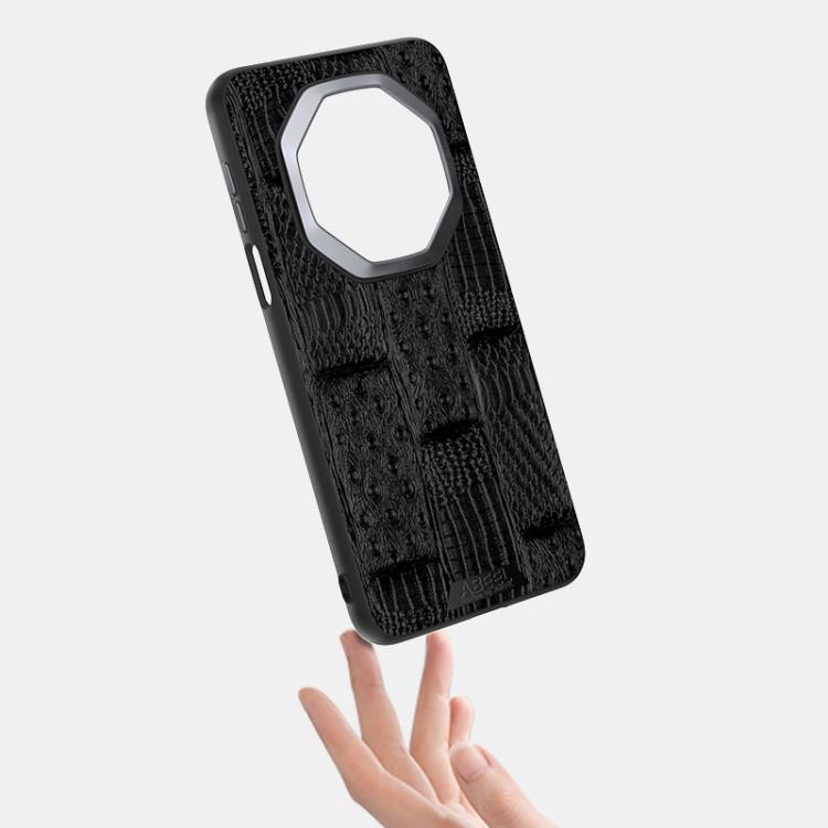 For Huawei Mate 60 RS Ultimate ABEEL Beast Pattern 6D Micro-Embossed Genuine Leather Phone Case