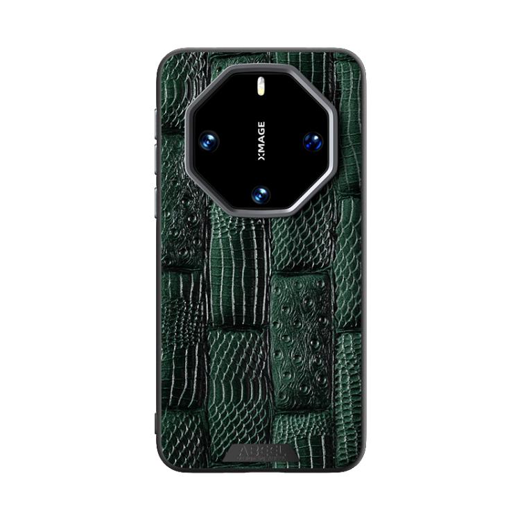 For Huawei Mate 60 RS Ultimate ABEEL Beast Pattern 6D Micro-Embossed Genuine Leather Phone Case