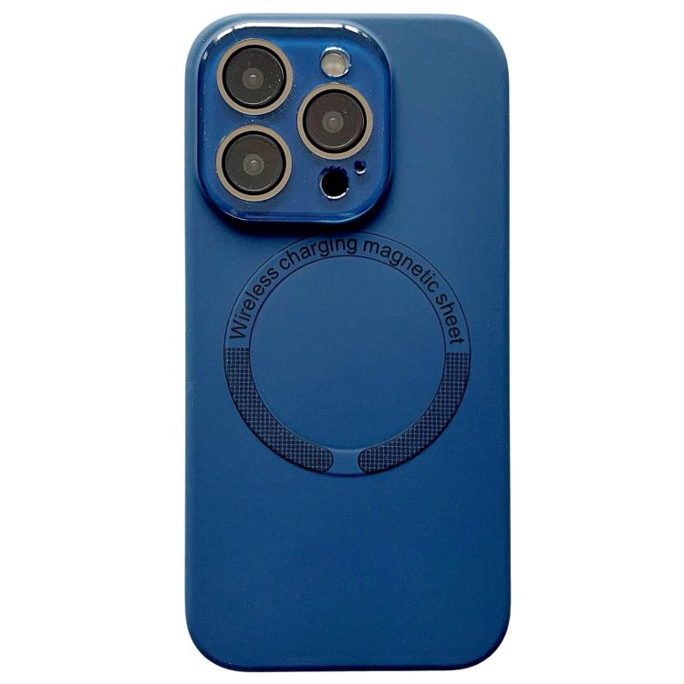 For iPhone 13 Pro Small Window Acrylic Glass Lens MagSafe Silicone Phone Case