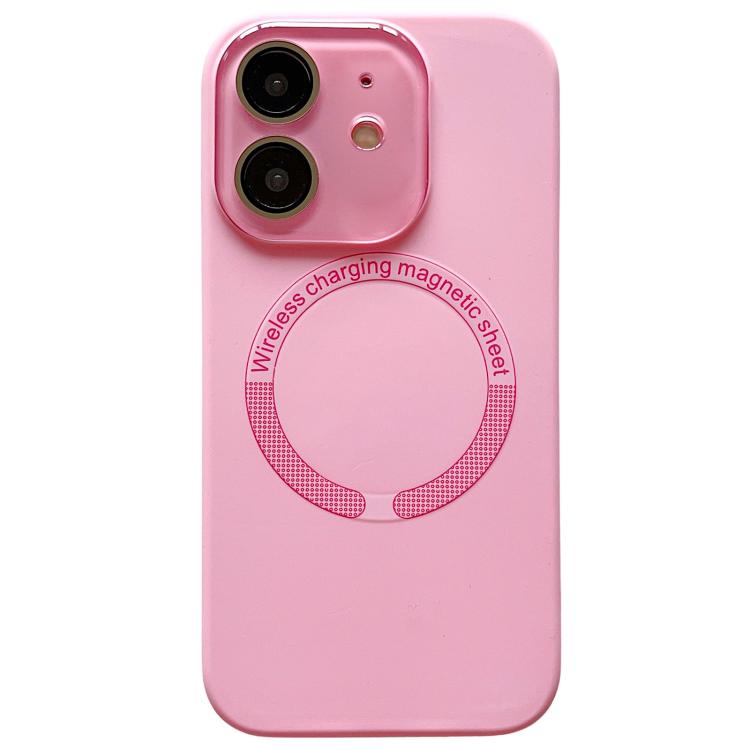 For iPhone 12 Small Window Acrylic Glass Lens MagSafe Silicone Phone Case