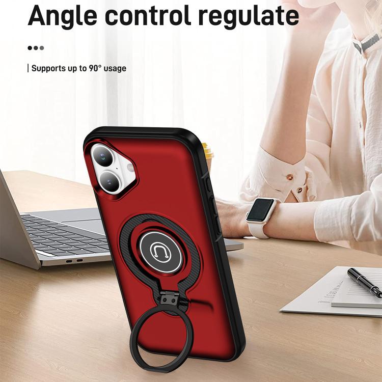 For iPhone 16 Ring Holder Magnetic Phone Case