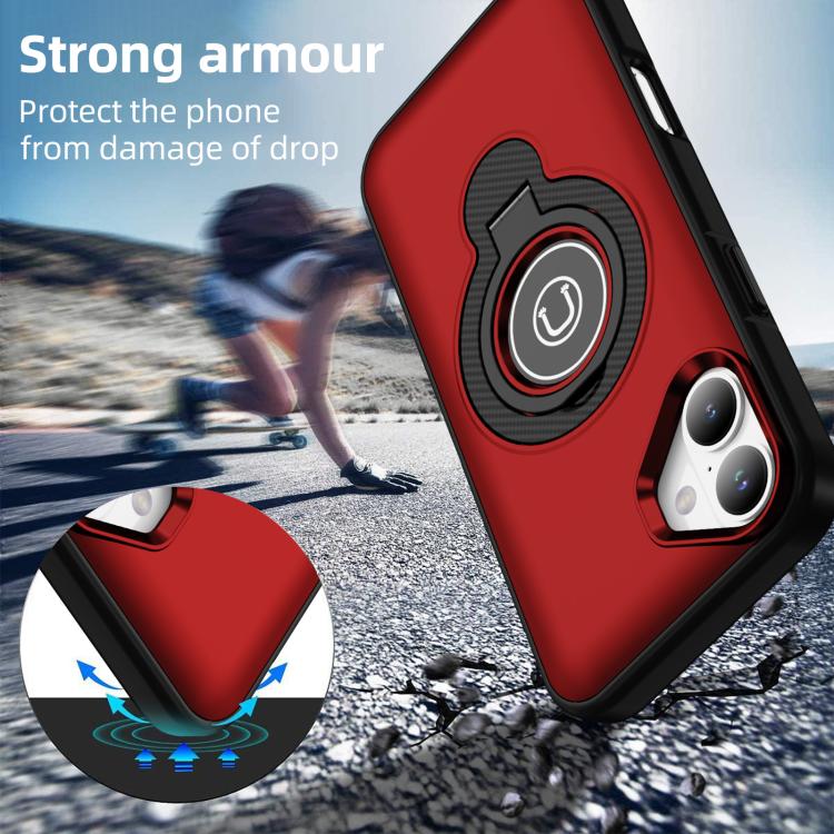 For iPhone 16 Ring Holder Magnetic Phone Case